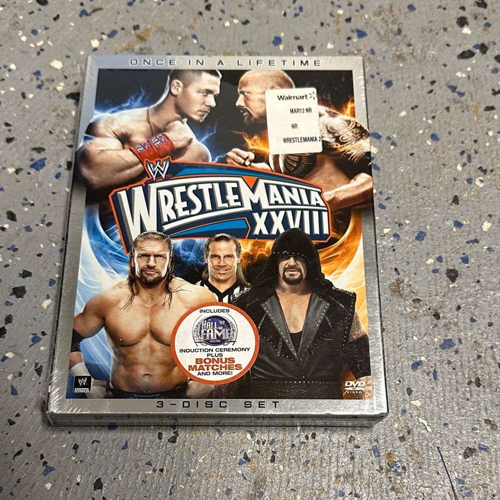 WWE WrestleMania XXVIII DVD Set - Blue/Black/Orange Cover Art
